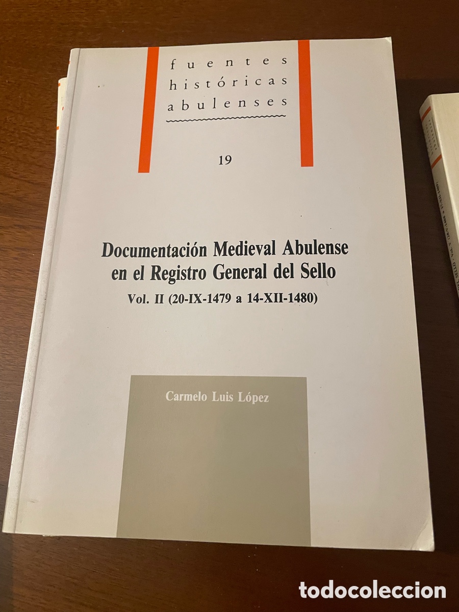 Libros de segunda mano: Documentaci&oacute;n Medieval Abulense en el Registro General del Sello 4 tomos - Foto 2