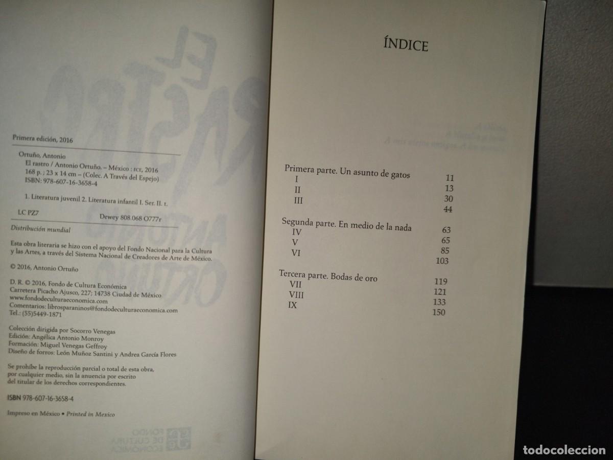 Libros de segunda mano: 215- El Rastro - Antonio Ortu&ntilde;o - Primera Edici&oacute;n 2016 - Foto 5