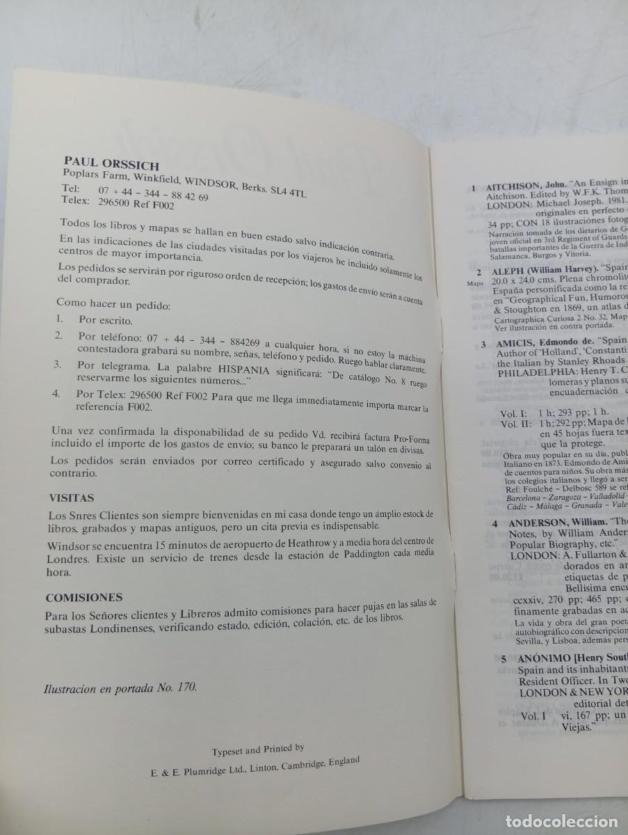 Libros de segunda mano: CATALOGO. PAUL ORSSICH. N&ordm; 8. PAGS : 50. - Foto 2