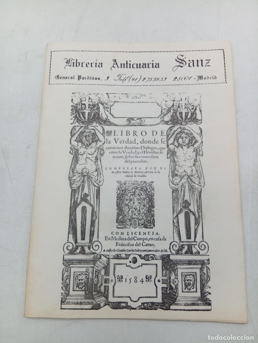 Libros de segunda mano: CATALOGO. LIBRERIA ANTICUARIA SANZ. JUNIO. 1989. PAGS : 36. - Foto 1