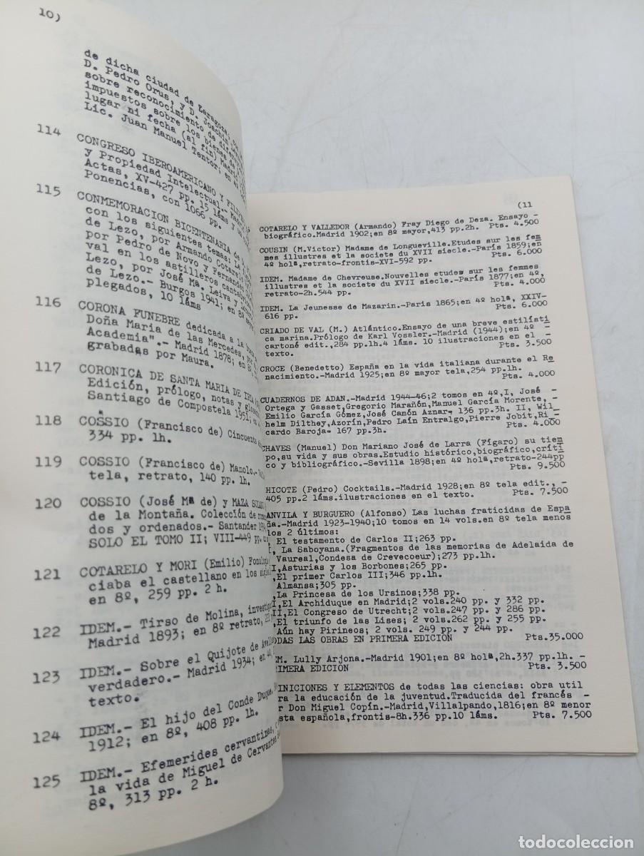 Libros de segunda mano: CATALOGO. LIBRERIA ANTICUARIA SANZ. JUNIO. 1989. PAGS : 36. - Foto 3