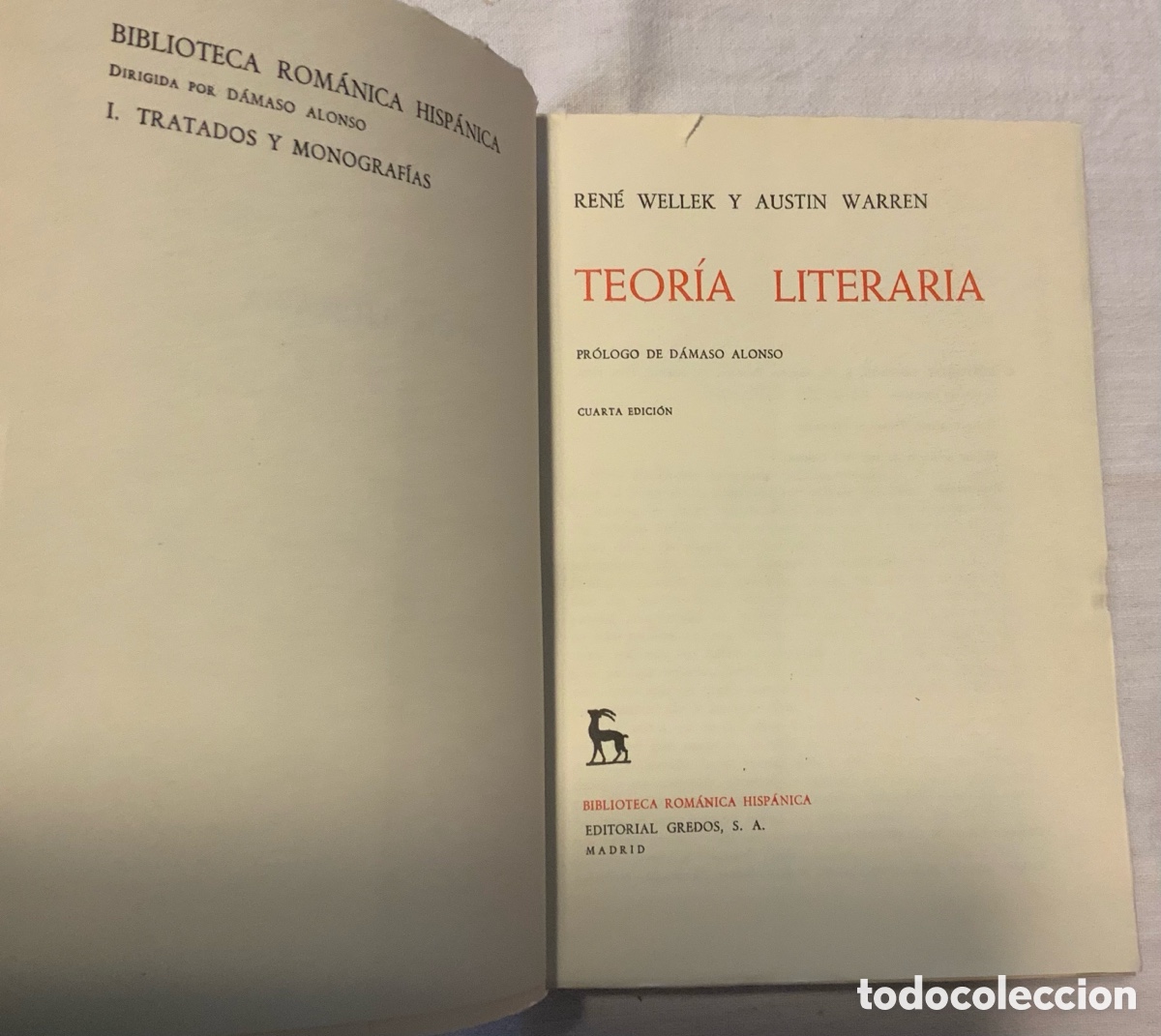 Libros de segunda mano: Teor&iacute;a literaria. R. Wellek y A. Warren - Foto 3
