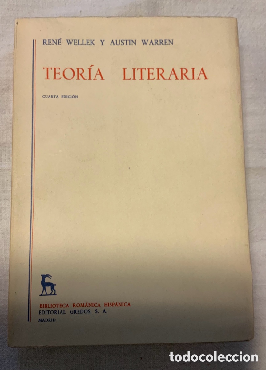 Libros de segunda mano: Teor&iacute;a literaria. R. Wellek y A. Warren - Foto 1