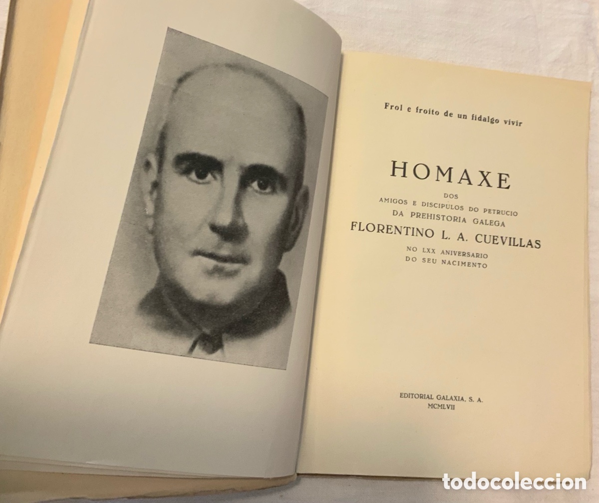 Libros de segunda mano: Homaxe a Florentino L.A. Cuevillas - Foto 3