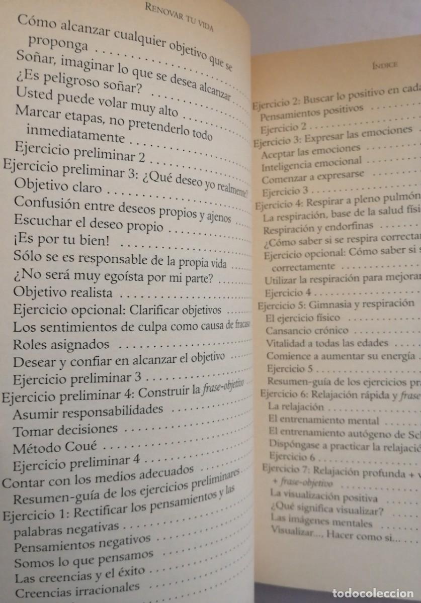 Libros de segunda mano: Renovar tu vida, Carmela Par&iacute;s - Foto 5