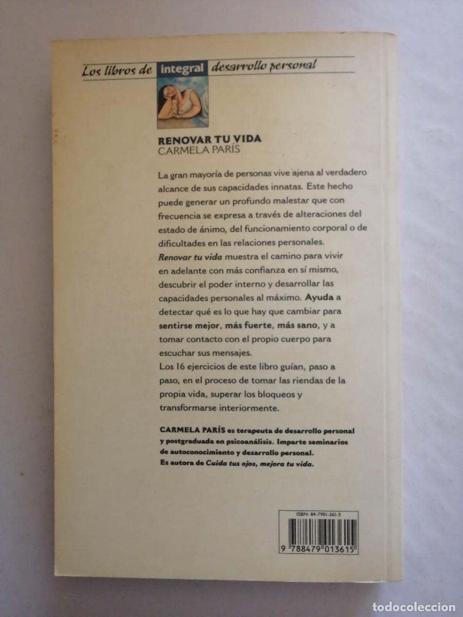 Libros de segunda mano: Renovar tu vida, Carmela Par&iacute;s - Foto 9