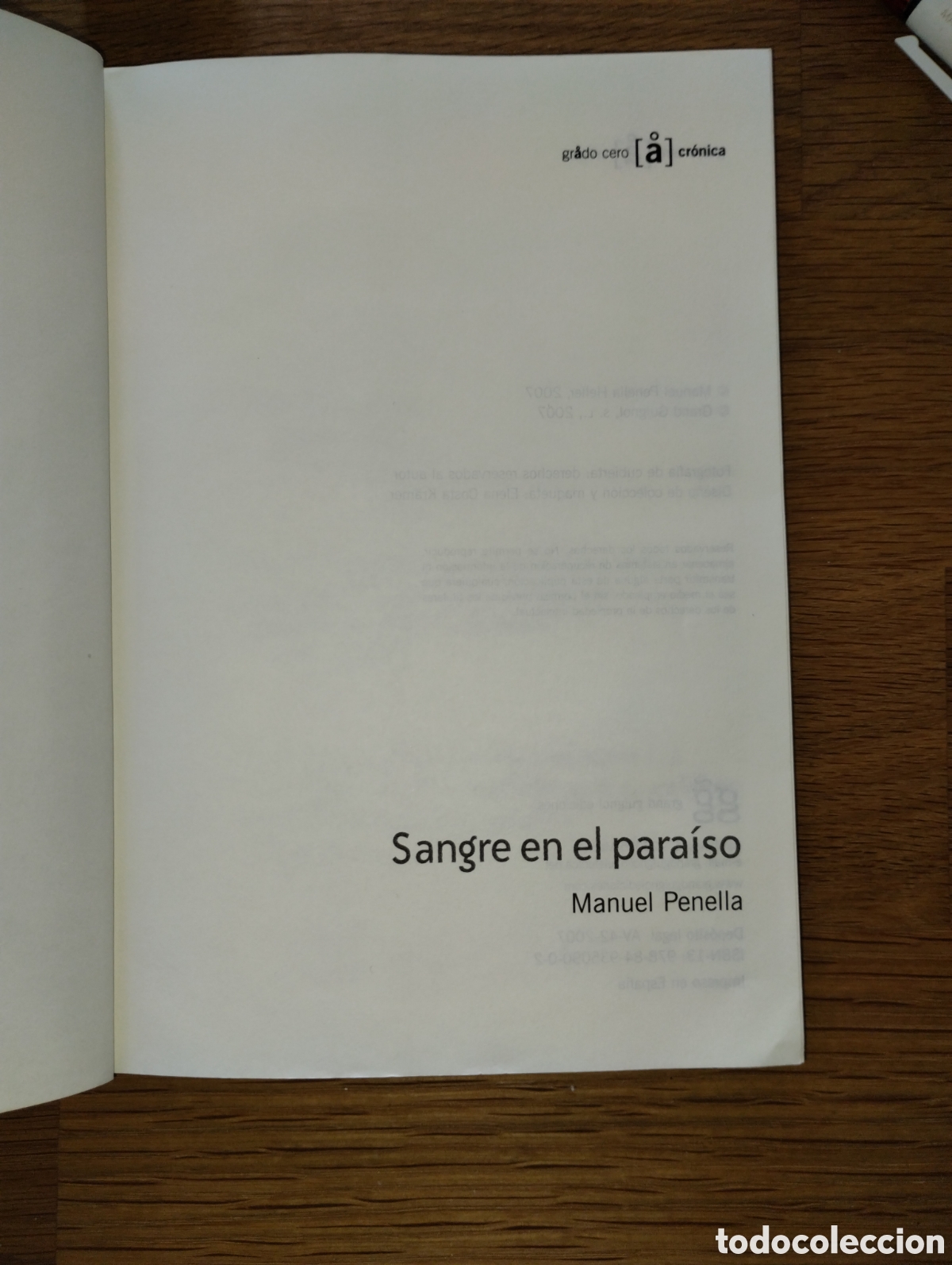Libros de segunda mano: SANGRE EN EL PARA&Iacute;SO, PENELLA, MANUEL - Foto 4