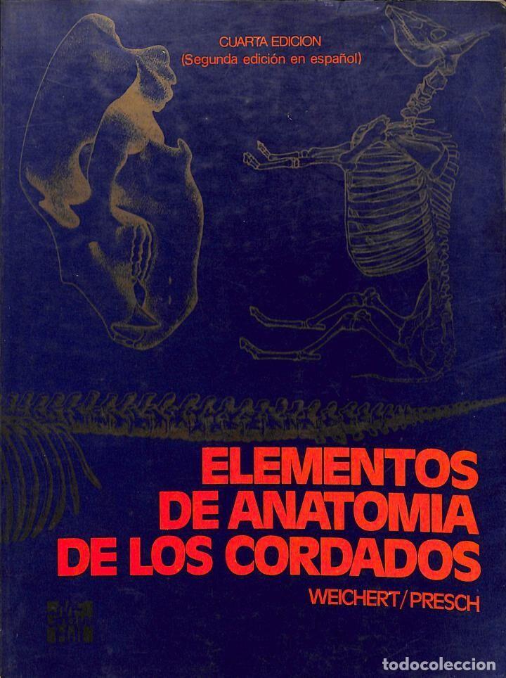 Livros em segunda m&atilde;o: ELEMENTOS DE ANATOMIA DE LOS CORDADOS - WEICHERT PRESCH - MCGRAW HILL - 1981, 4&ordf; ed.