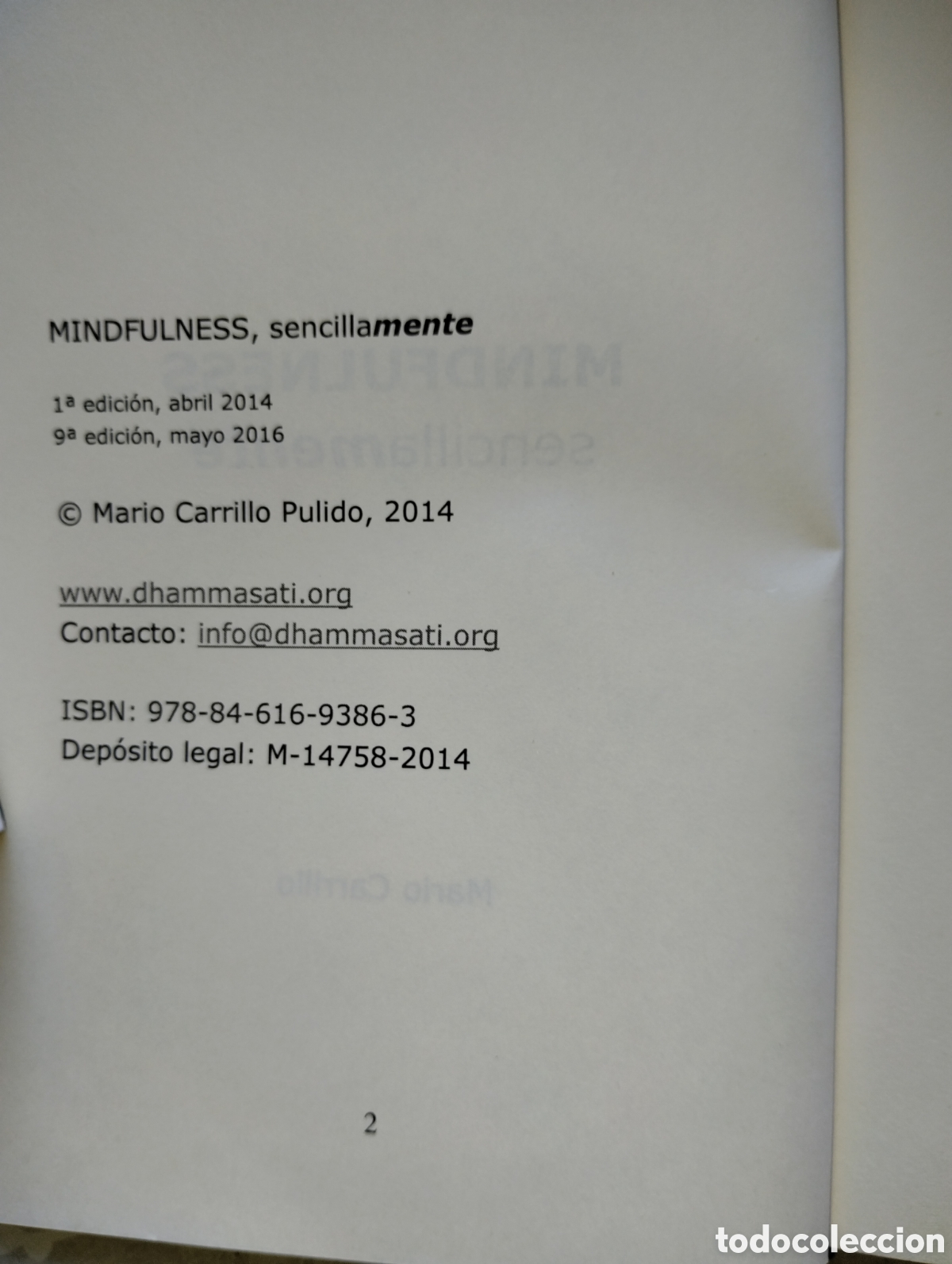 Libros de segunda mano: MINDFULNESS, sencillamente - Foto 3