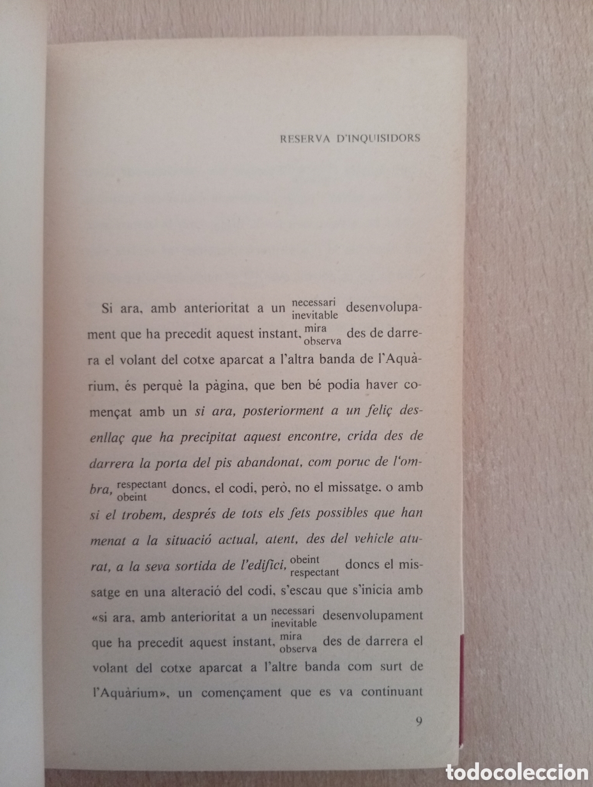 Libros de segunda mano: RESERVA DINQUISIDORS. Manuel de Pedrolo - Foto 11