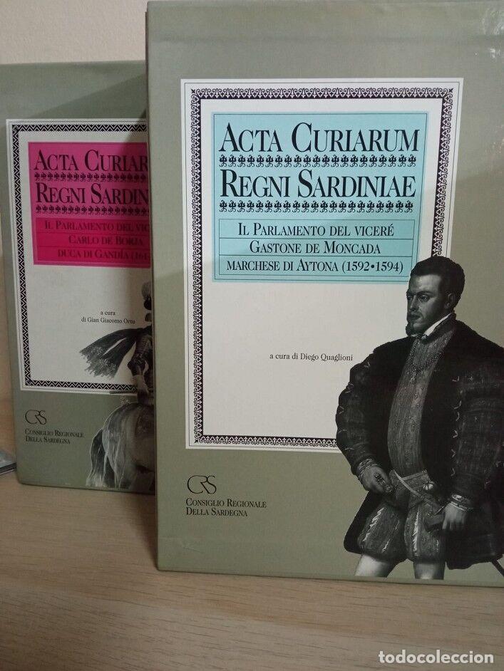 Second hand books: ACTA CURIARUM REGNI SARDINAE: PARLAMENTO VICER&Eacute; VOL 12 Y 14 - GASTONE DE MONCADA Y CARLO DE BORJA -