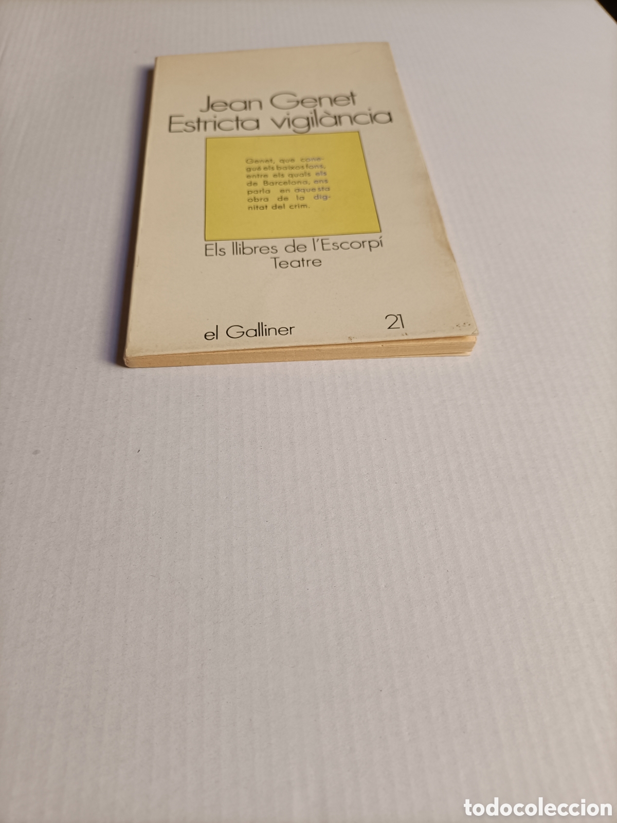 Libros de segunda mano: Estricta vigilancia Jean Genet. Texto en catal&aacute;n 1973 - Foto 2