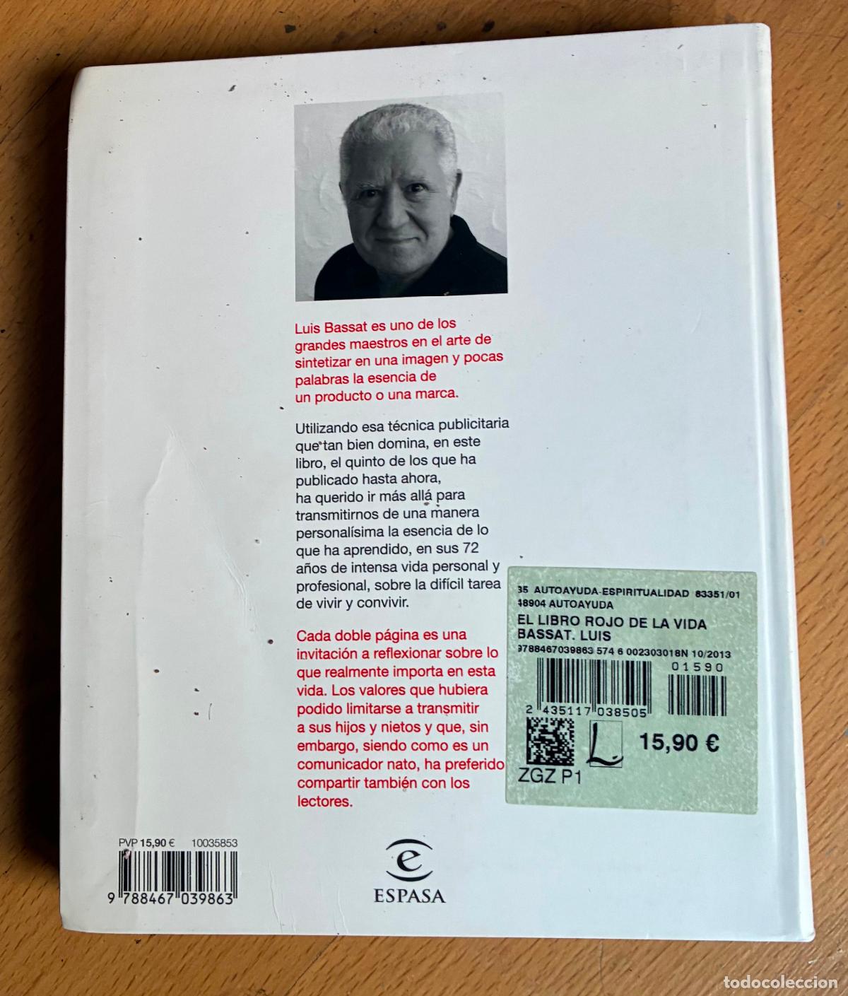 Libros de segunda mano: EL LIBRO ROJO DE LA VIDA, Luis Bassat, Espasa - Foto 2