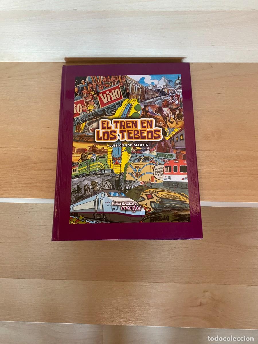 Libros de segunda mano: El tren en los tebeos, Lu&iacute;s conde Mart&iacute;n, Renfe - Foto 1