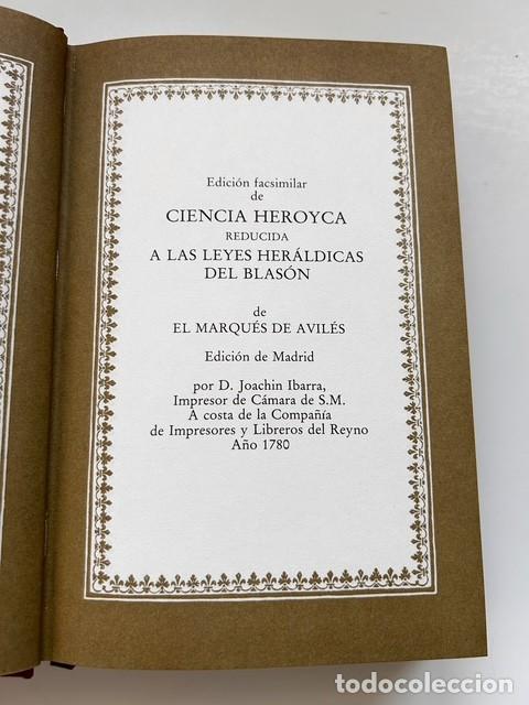 Libros de segunda mano: CIENCIA HEROYCA &ndash; Marqu&eacute;s de Avil&eacute;s (Edici&oacute;n facs&iacute;mil numerada, 1979, 2 tomos) - Foto 9