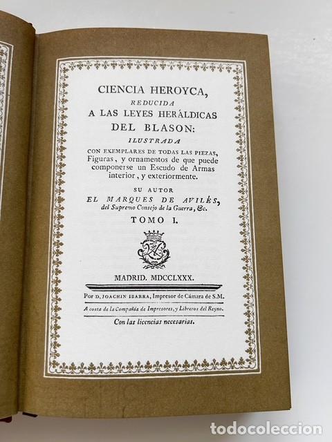 Libros de segunda mano: CIENCIA HEROYCA &ndash; Marqu&eacute;s de Avil&eacute;s (Edici&oacute;n facs&iacute;mil numerada, 1979, 2 tomos) - Foto 10