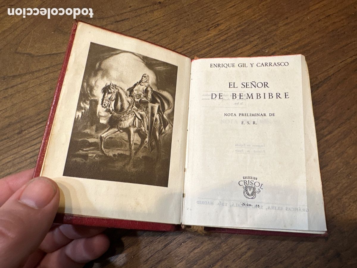 Libros de segunda mano: EL SE&Ntilde;OR DE BEMBIBRE - ENRIQUE GIL Y CARRASCO 1944 CRISOL N&deg; 53 AGUILAR
