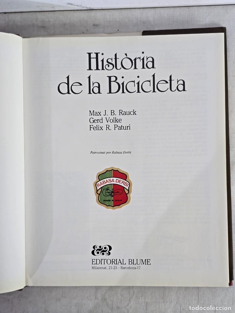 Libros de segunda mano: Libro de la Historia de la Bicicleta - Editorial Blume. Primera Edici&oacute;n 1981. - Foto 3