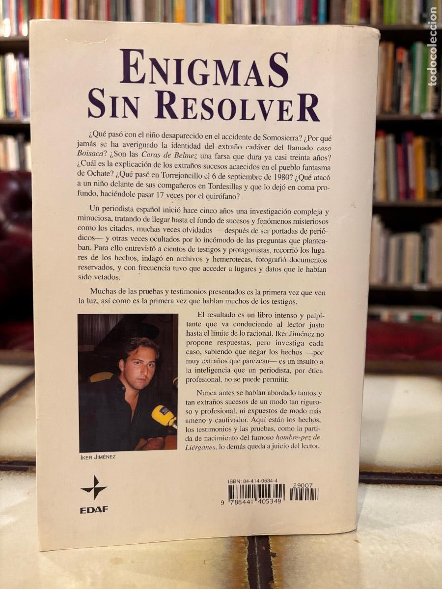 Libros de segunda mano: Enigmas sin resolver. Iker Jim&eacute;nez PEDIDO M&Iacute;NIMO 5&euro; - Foto 2