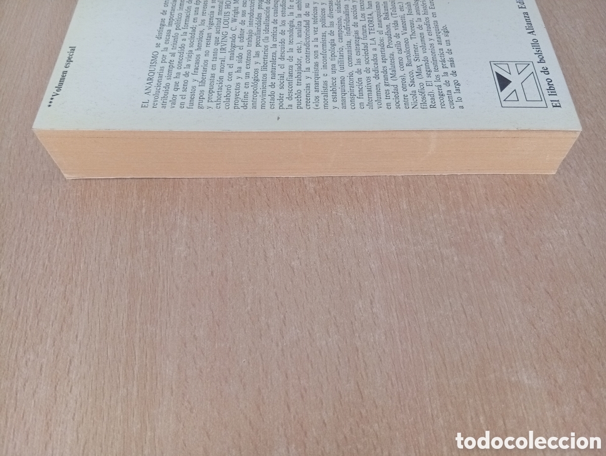 Libros de segunda mano: LOS ANARQUISTAS. 1/LA TEOR&Iacute;A. Irving Louis Horowitz - Foto 5