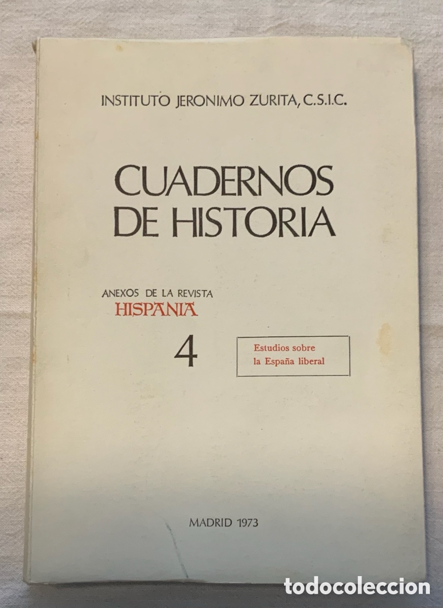 Libros de segunda mano: Cuadernos de Historia. 4. Instituto Jer&oacute;nimo Zurita - Foto 1