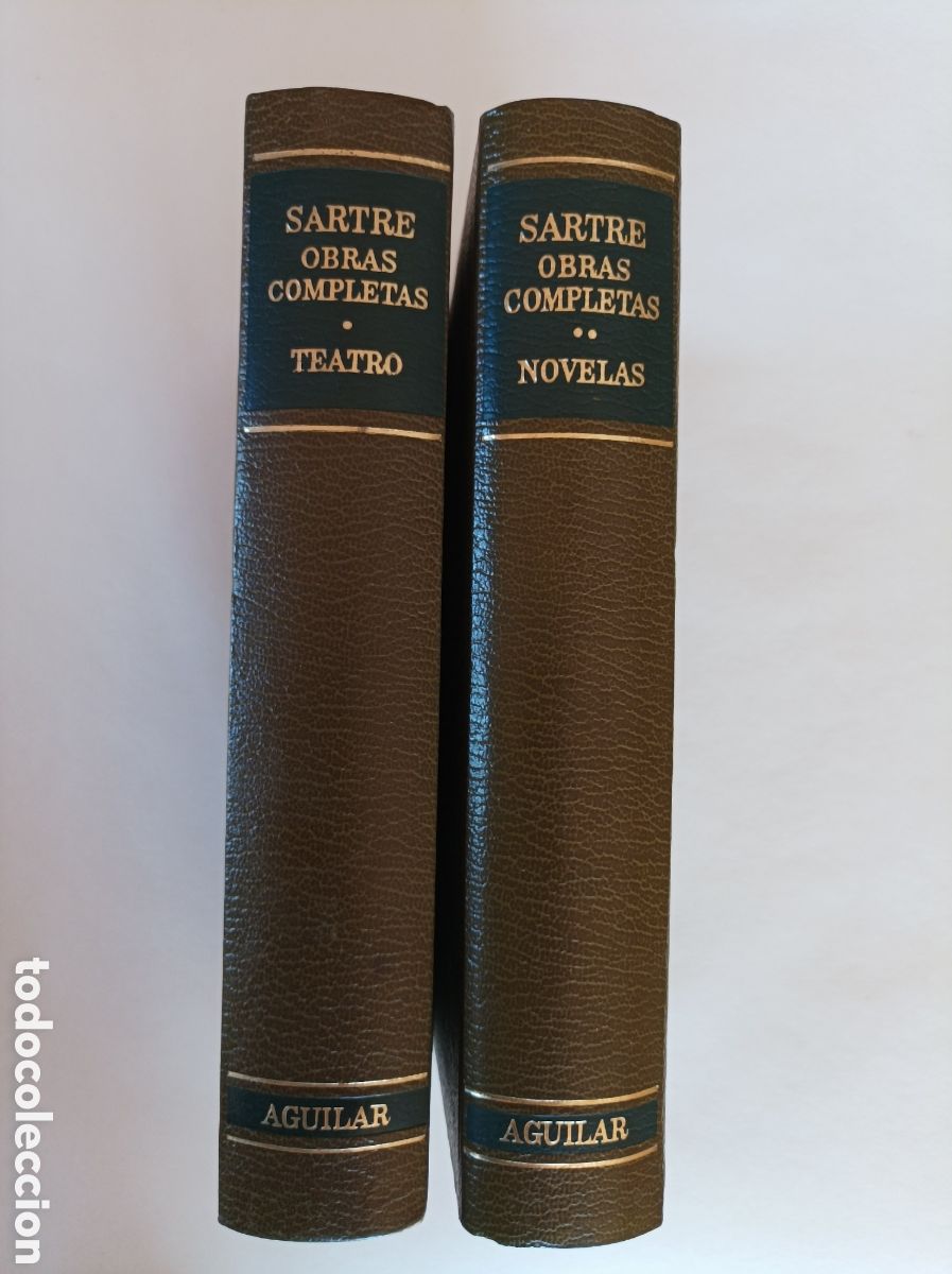Libros de segunda mano: Jean Paul Sartre. Obras completas. Aguilar. Tomos I TEATRO y II NOVELAS. 1 Teatro, 2 Novelas