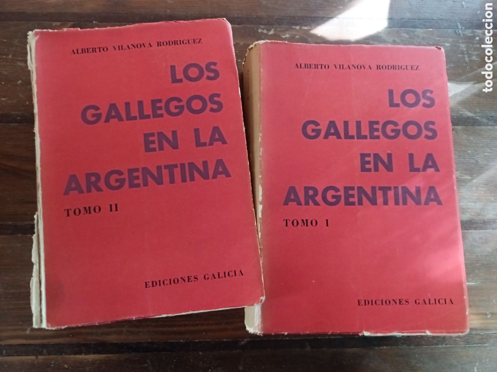 Libros de segunda mano: Los gallegos en la Argentina, Alberto Vilanova Rodr&iacute;guez, 2 tomos, ediciones Galicia, 1966