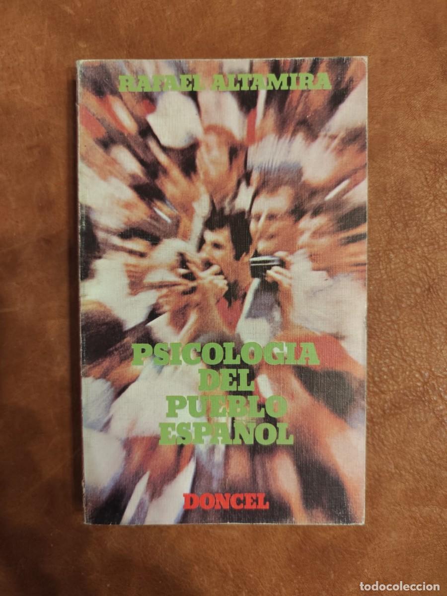Libros de segunda mano: Rafael Altamira. PSICOLOG&Iacute;A DEL PUEBLO ESPA&Ntilde;OL.