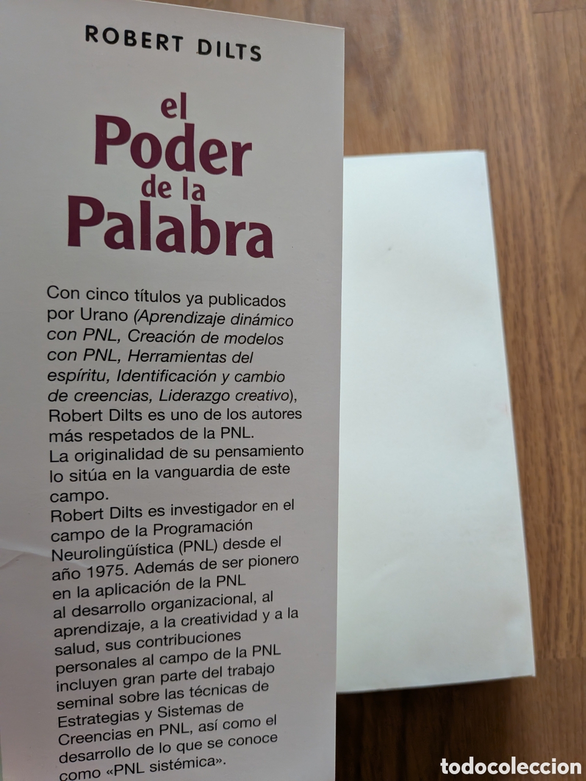 Libros de segunda mano: EL PODER DE LA PALABRA PNL - Roberto Dilts - Foto 2