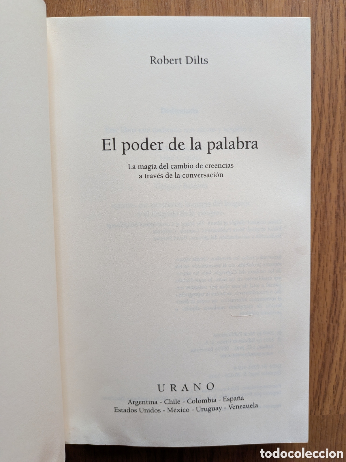 Libros de segunda mano: EL PODER DE LA PALABRA PNL - Roberto Dilts - Foto 3
