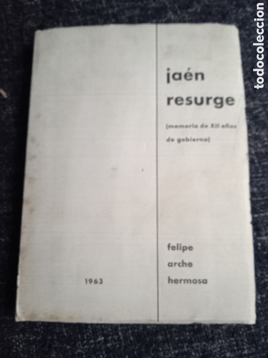 Livros em segunda m&atilde;o: JAEN RESURGE. / FELIPE ARCHE HERMOSA. 1963