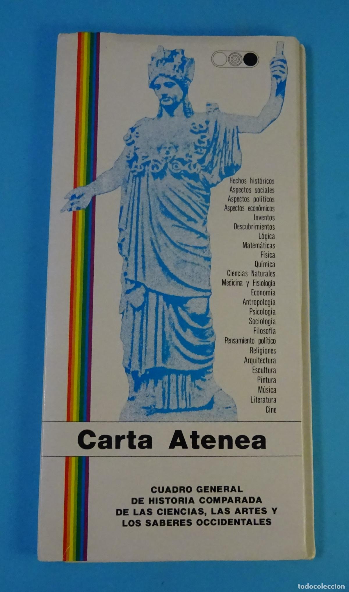 Libros de segunda mano: CARTA ATENEA, CUADRO GENERAL DE HISTORIA COMPARADA DE LAS CIENCIAS, ARTES Y SABERES OCCIDENTALES