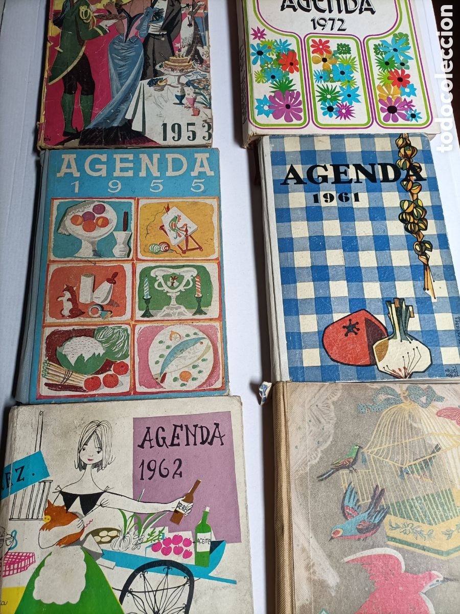 Gebrauchte B&uuml;cher: Lote 6 Agendas almanaques 1953 1954 1955 1961 1962 1972