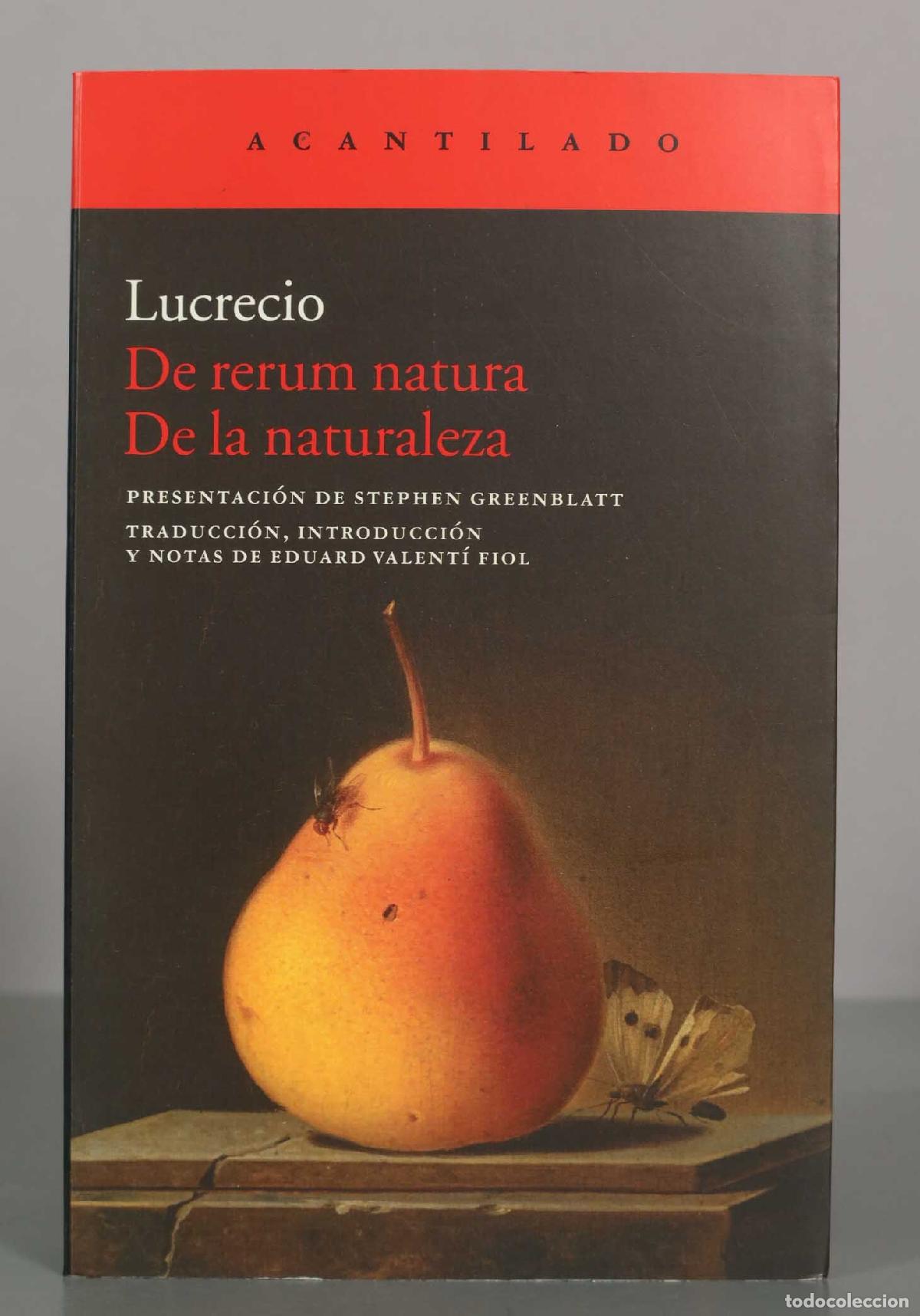Libros de segunda mano: De rerum natura - De la naturaleza - Lucrecio - Eduard Valent&iacute; Fiol Acantilado