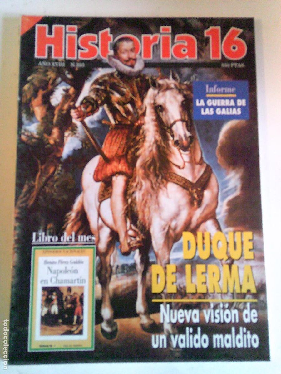 Libros de segunda mano: Historia 16 N&ordm; 203 El Duque de Lerma-La Guerra de las Galias