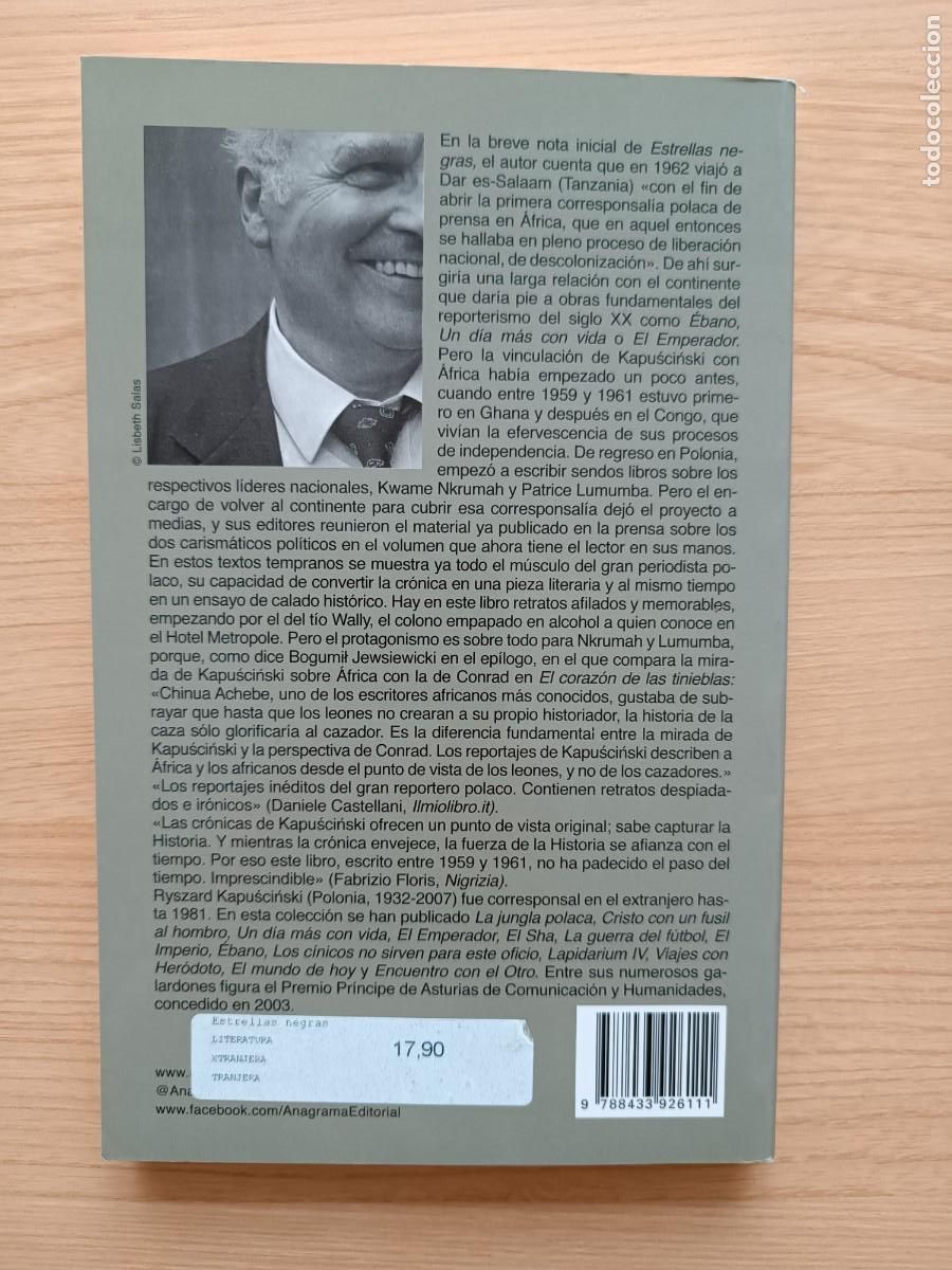 Libros de segunda mano: Estrellas negras - Ryszard Kapuscinski. Anagrama - Foto 2