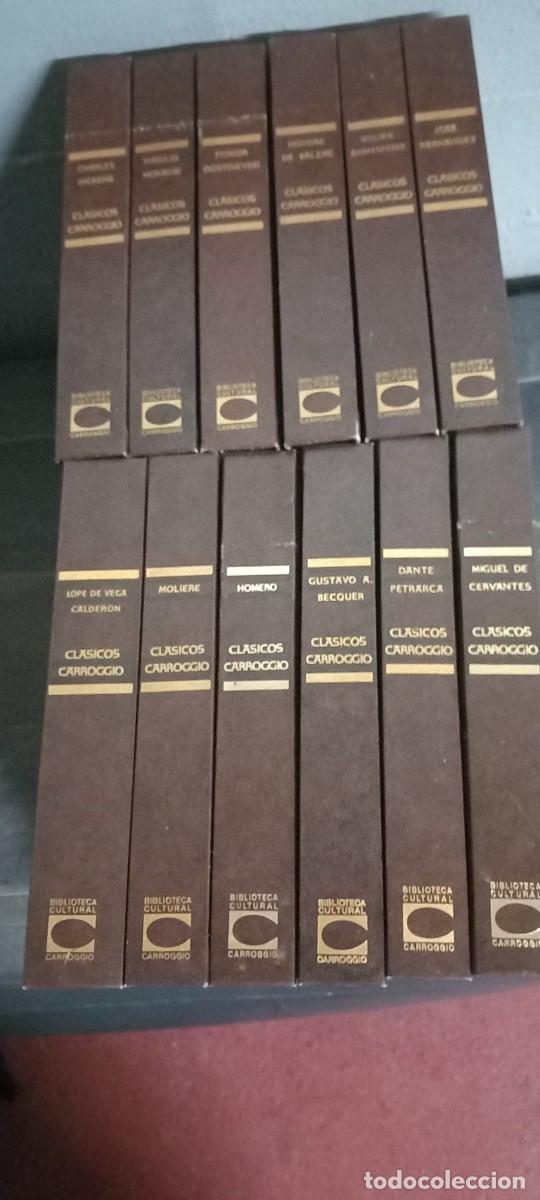 Libros de segunda mano: COLECCI&Oacute;N CL&Aacute;SICOS CARROGGIO. 12 TOMOS. VARIOS AUTORES