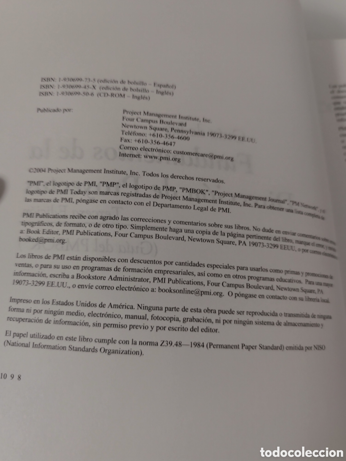 Libros de segunda mano: GUIA DE LOS FUNDAMENTOS PARA LA DIRECCION DE PROYECTOS (GUIA DEL PMBOOK) - Foto 5
