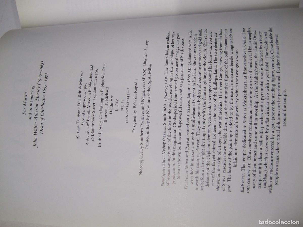 Libros de segunda mano: libro hindu art t.richard blurton - Foto 4