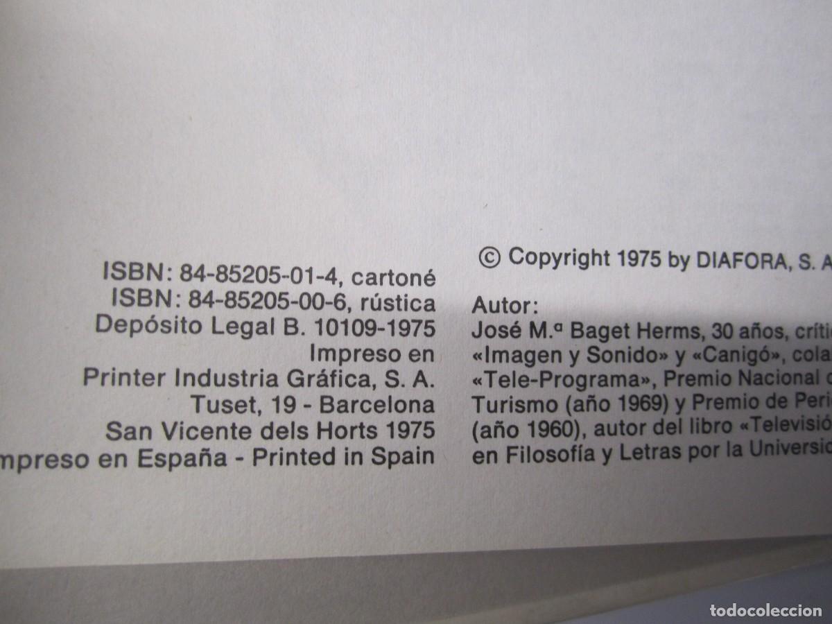 Libros de segunda mano: libro 18 a&ntilde;os de tve jose m.baget herms - Foto 5