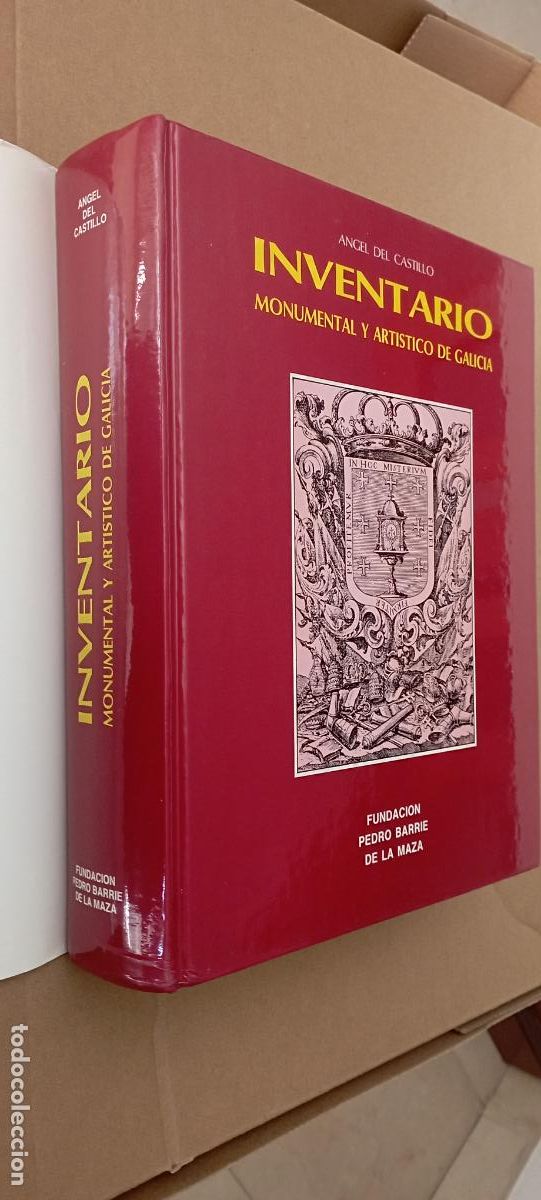 Libros de segunda mano: INVETARIO DE LA RIQUEZA MONUMENTAL Y ART&Iacute;STICA DE GALICIA - ANGEL DEL CASTILLO - EXCELENTE ESTADO -