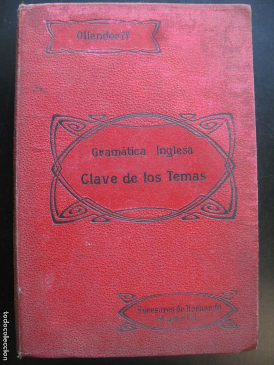 Libros de segunda mano: GRAMATICA INGLESA-CLAVE DE LOS TEMAS-OLLENDORF-SUCESORES DE HERNANDO - Foto 1