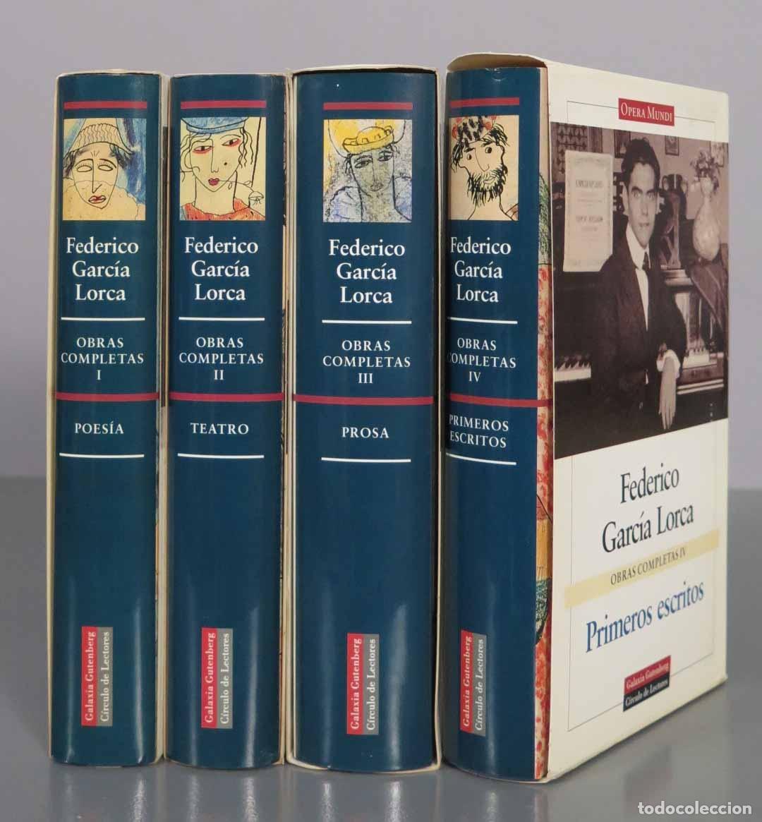 Libros de segunda mano: Obras Completas - Federico Garc&iacute;a Lorca - Galaxia Gutenberg - C&iacute;rculo de Lectores 4 TOMOS