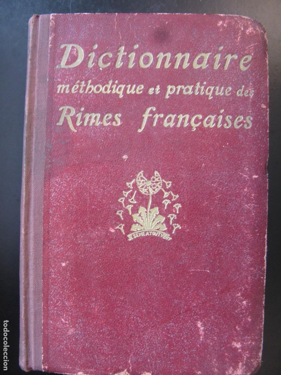 Libros de segunda mano: DICTIONNAIRE METHODIQUE ET PRATIQUE DES RIMES FRAN&Ccedil;AISES