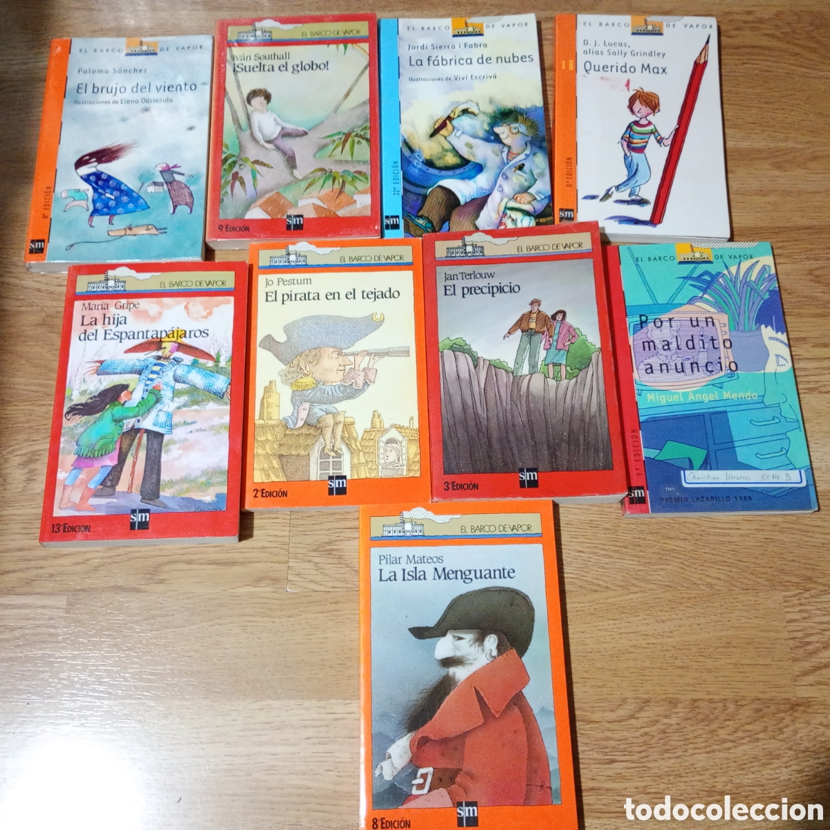 Libros de segunda mano: Lote 10 libros el barco de vapor