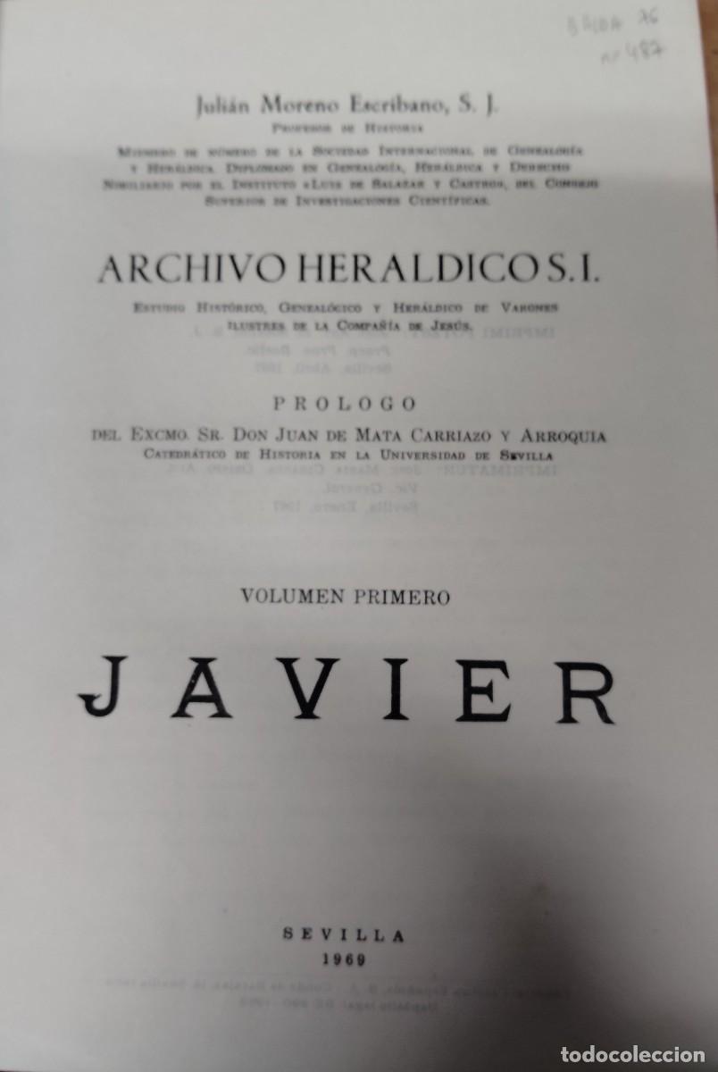 Libros de segunda mano: JAVIER, VOLUMEN PRIMERO