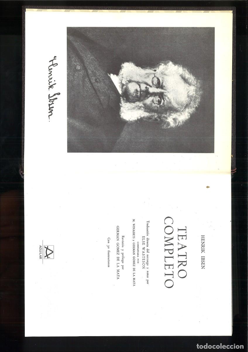 Libros de segunda mano: TEATRO COMPLETO. Henrik Ibsen