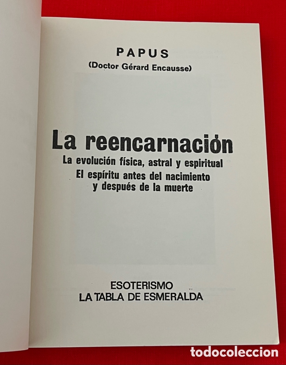 Libros de segunda mano: Libro La Reencarnaci&oacute;n - Papus - Foto 4