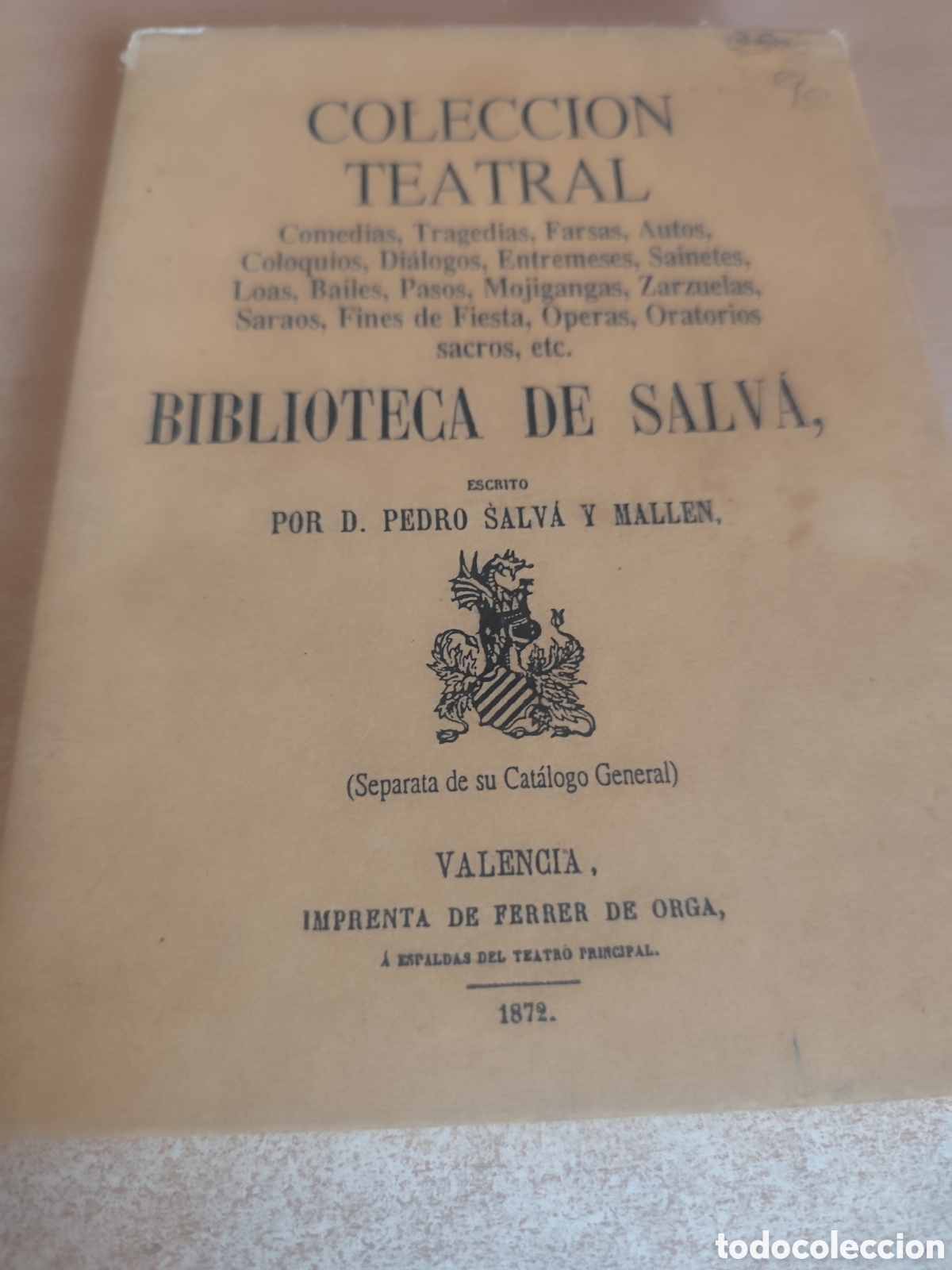 Second hand books: COLECCION TEATRAL BIBLIOTECA DE SALVA RF 167