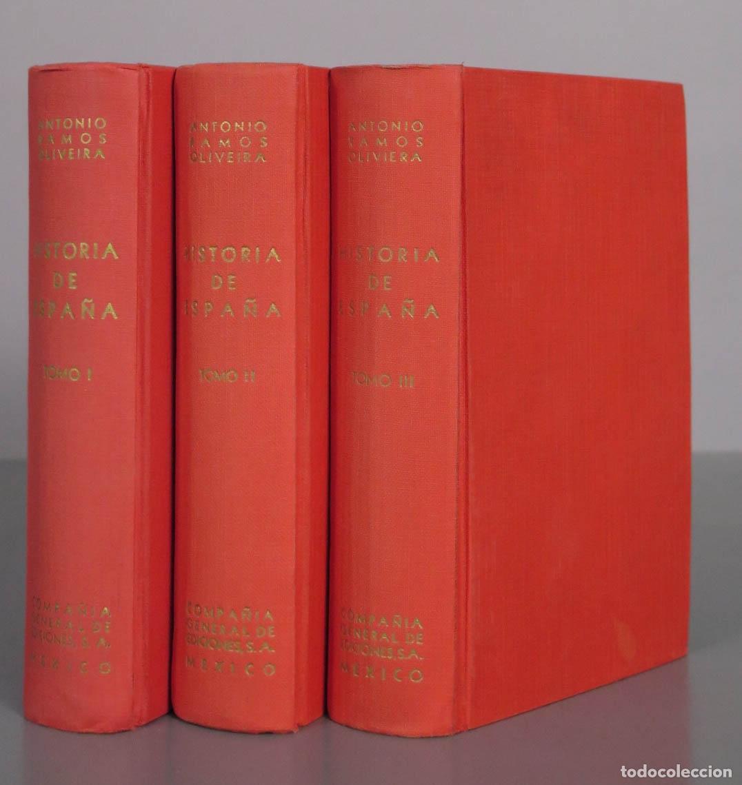 Libros de segunda mano: Historia de Espa&ntilde;a - Antonio Ramos Oliveira 3 TOMOS